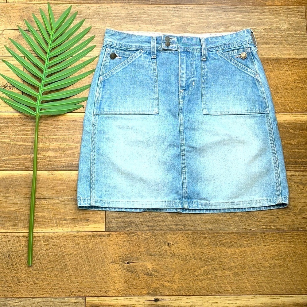 Bass Denim Cotton Mini Skirt sz 6